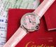 Copy Balloon Blue Cartier Wave Pink Dial V6 Watch with Pink Leather Strap (4)_th.JPG